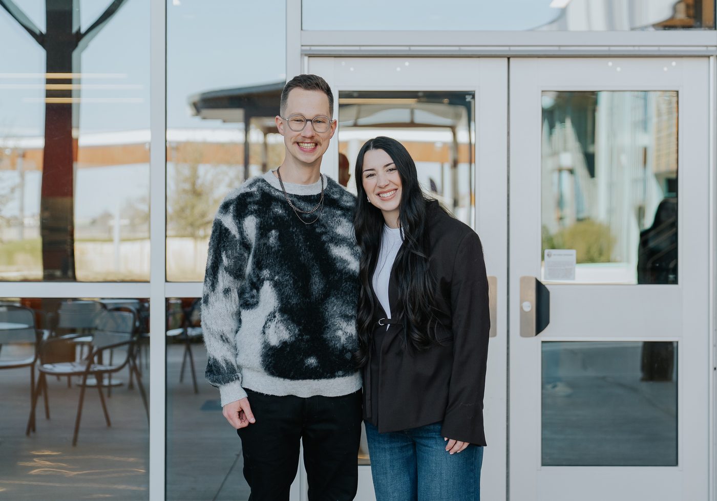 Pastors Brandon and Maya Garland outside Movement Church